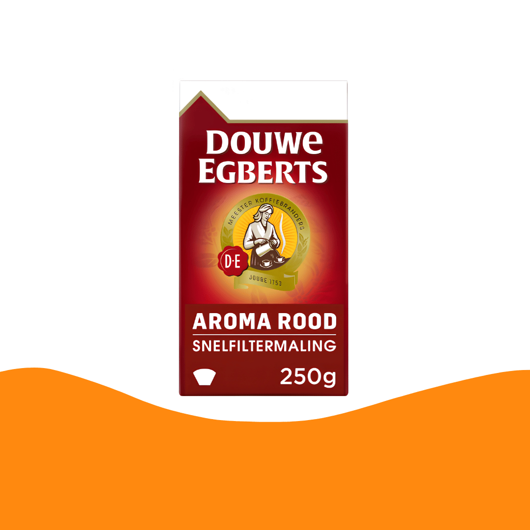 Douwe Egberts Koffie Aroma Rood Grove Maling / Grof gemalen koffie (500 gram)