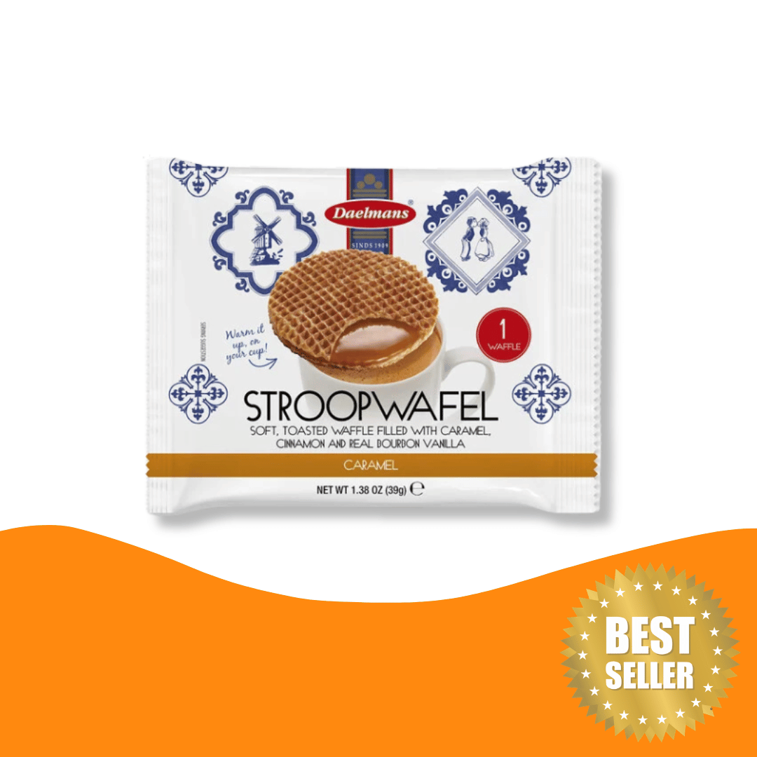 Stroopwafels Caramel Daelmans - Dutch caramel waffle (39 gram)
