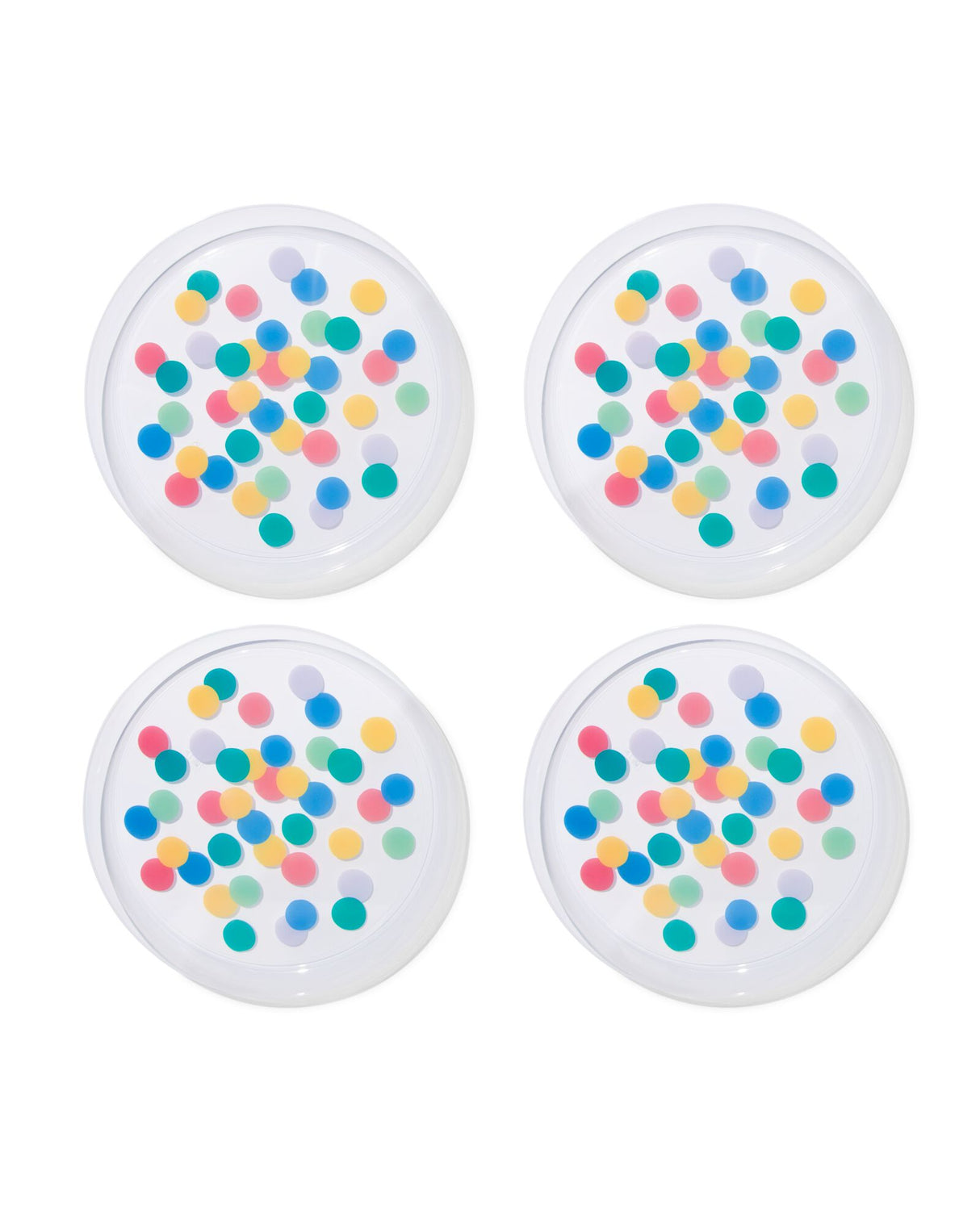 Hema Colourful Bordjes / Re-usable Plates (4 in a set)