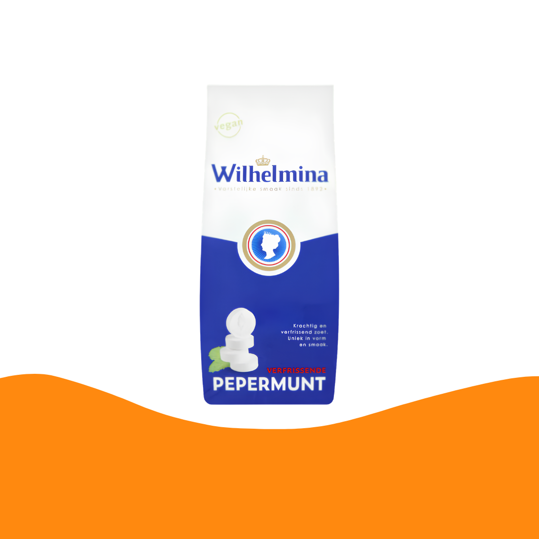 Wilhelmina Pepermunt 200 gram/Peppermint named after the Dutch Queen