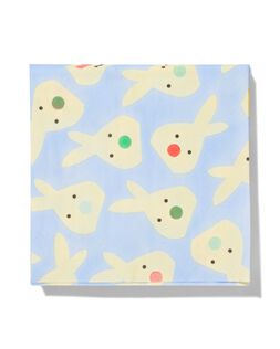 Hema Rabbit Napkins Blue
