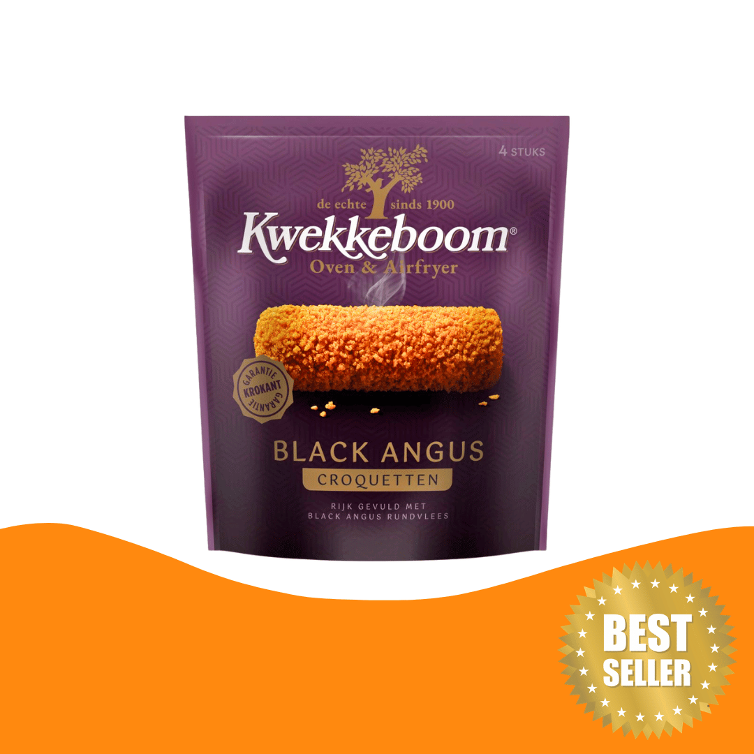 Kwekkeboom Black Angus Beef 黑安格斯牛肉炸卷 4 件(300 克)|氣炸鍋小食