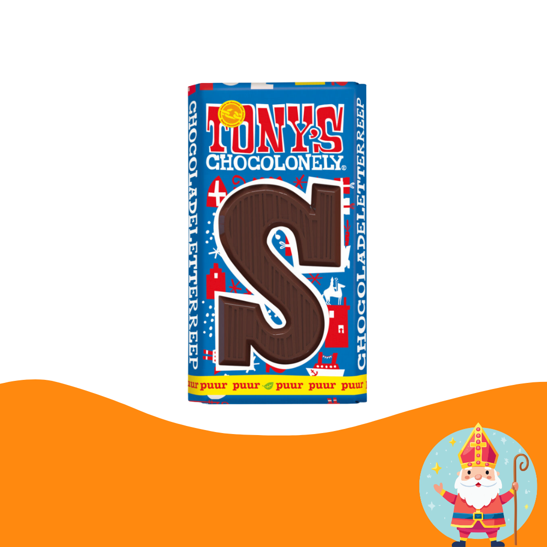 Tony's Chocolonely Letter S - dark (180 gram)