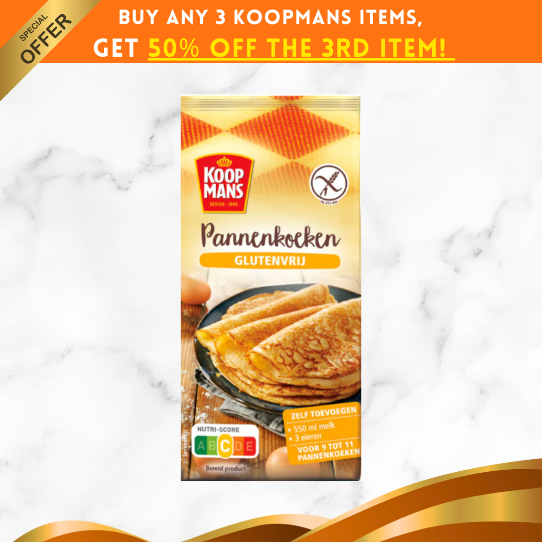 Koopmans Pannenkoeken Glutenvrij 400 克/混合,用於無麩質荷蘭煎餅