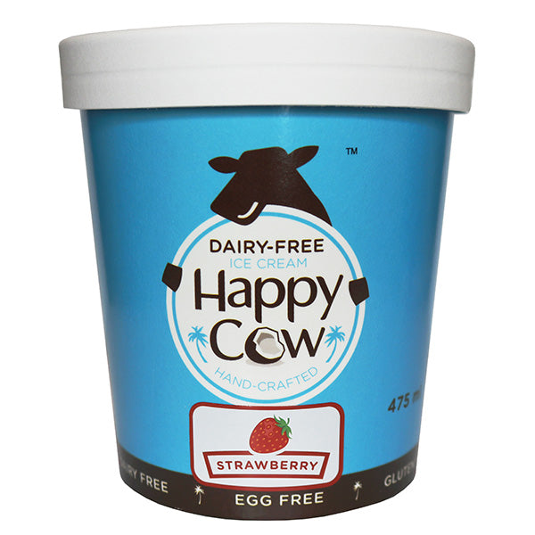 Happy Cow Strawberry Dairy-Free Ice Cream - 475 ml