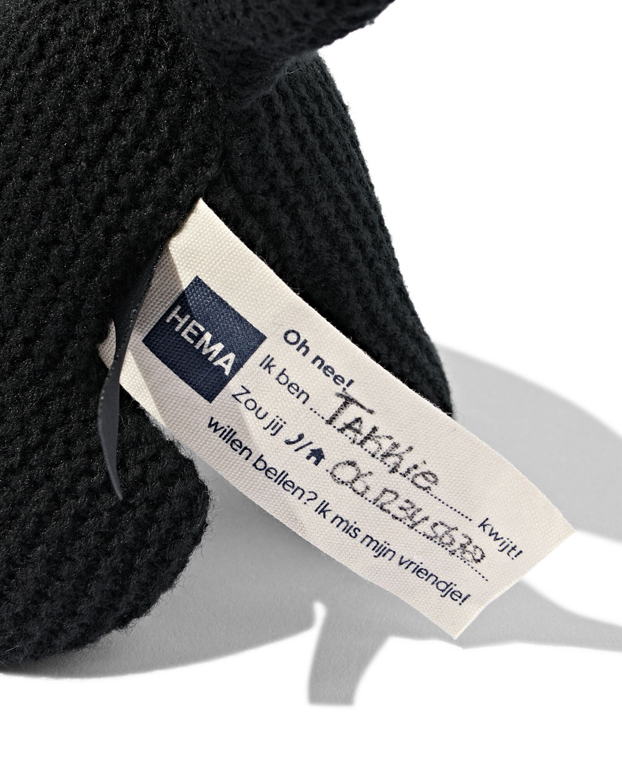 Hema stuffed toy / knuffel Takkie