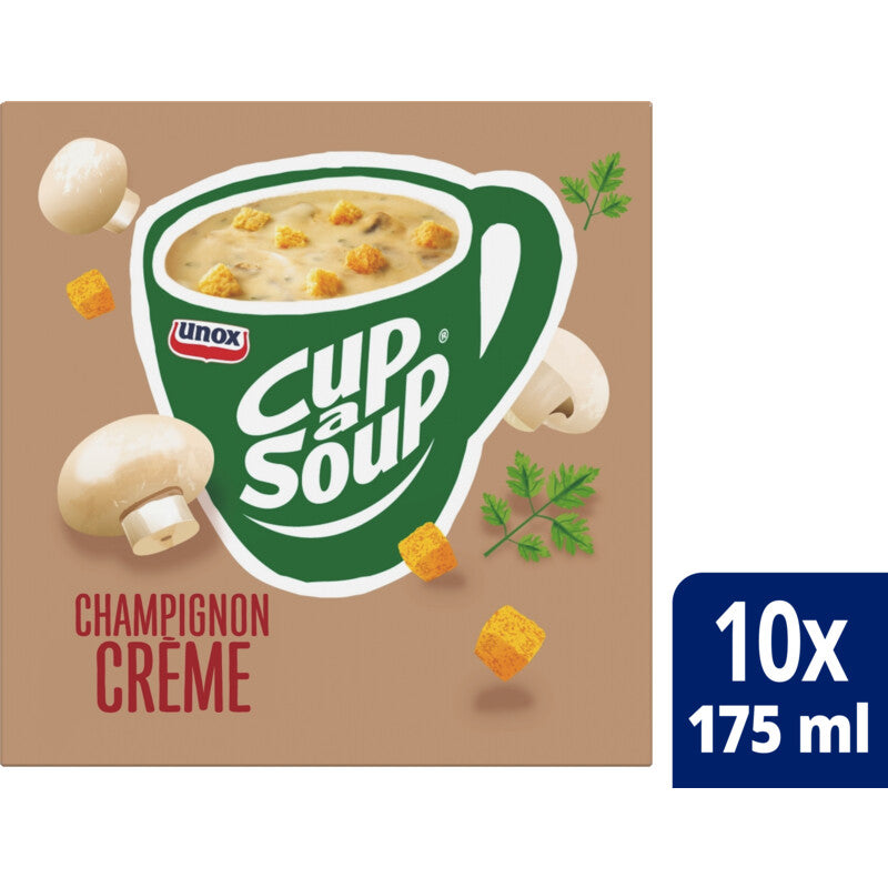 Unox Cup-a-Soup Champignon Crème 即沖蘑菇忌廉湯(10包裝 × 每包17克)
