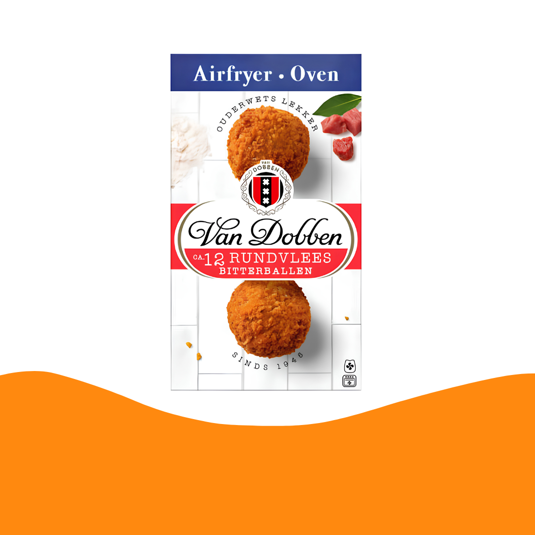 Van Dobben Deep Fryer: 12 Rundvlees Bitterballen (300 gram)