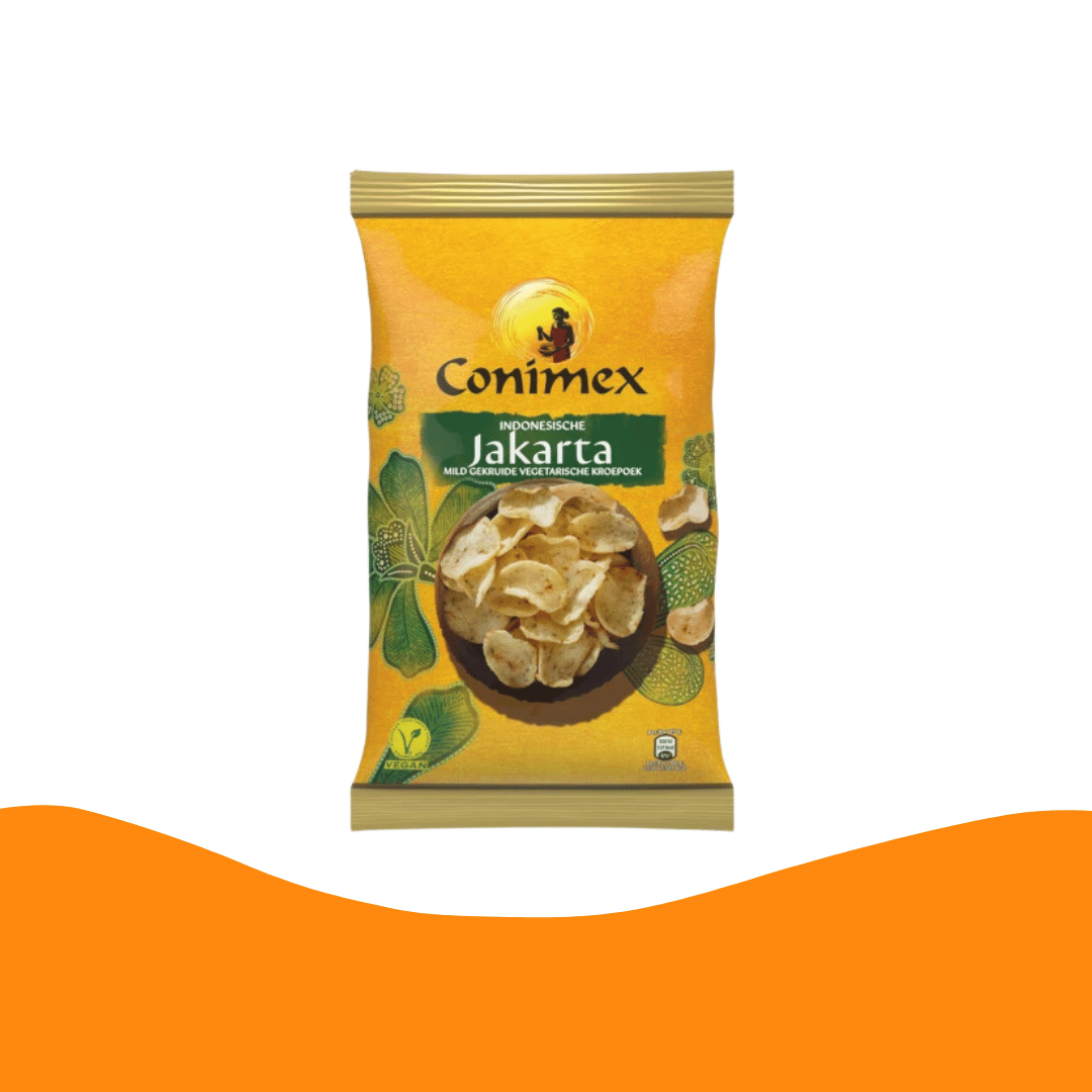 Conimex Indonesische Jakarta Mild Gekruide Vegetarische Kroepoek/素食蝦餅乾(75 克)