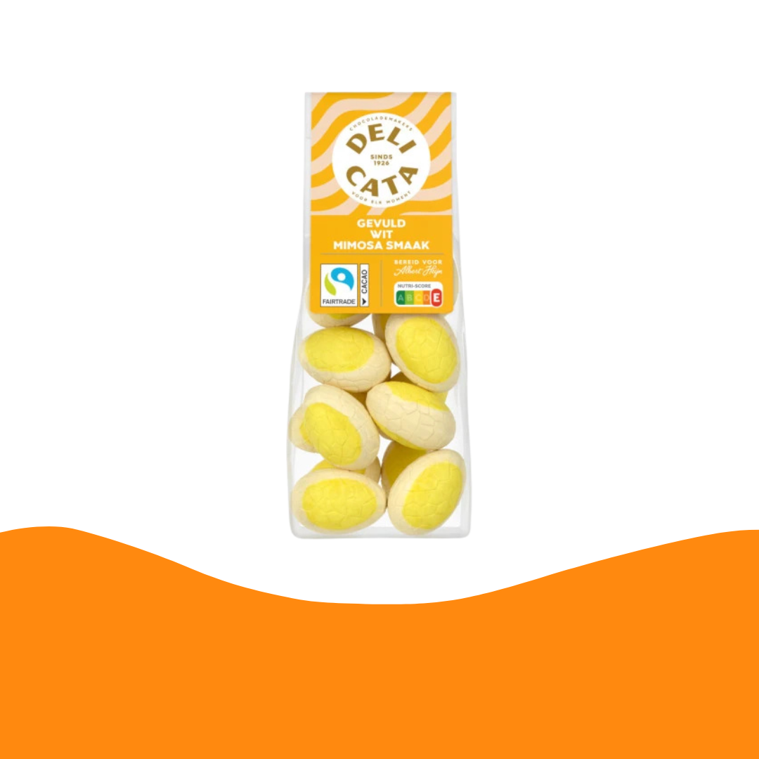 White Chocolate Mimosa Eggs 150 gram