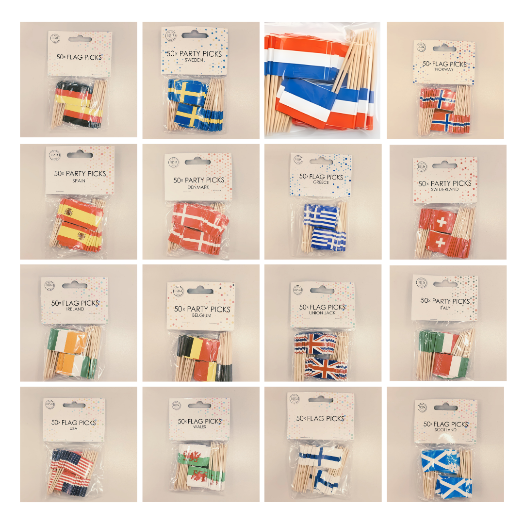 Cocktail Flags (50 pieces)