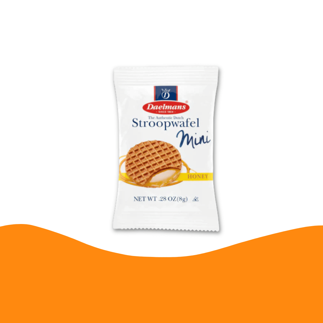 Stroopwafel honing Daelmans / Honey waffle Daelmans 8 gram (NEW)