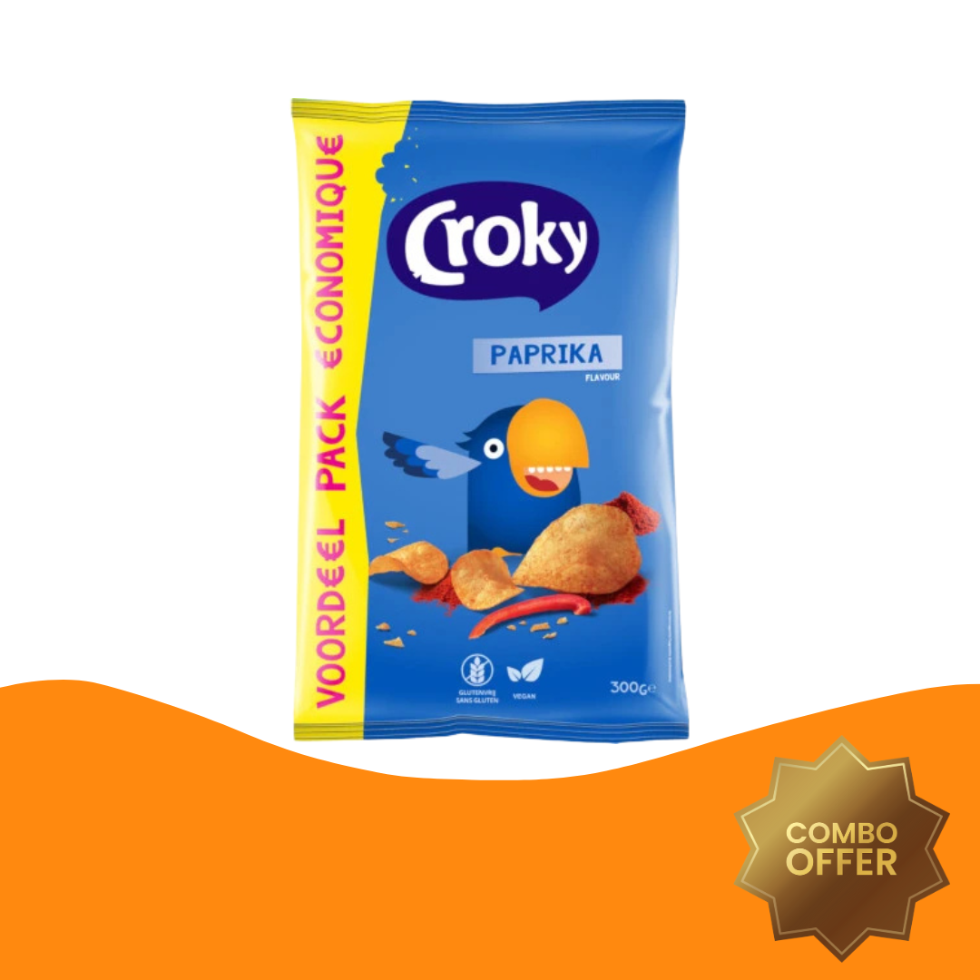 Croky 紅椒味薯片（比利時限定，200克）