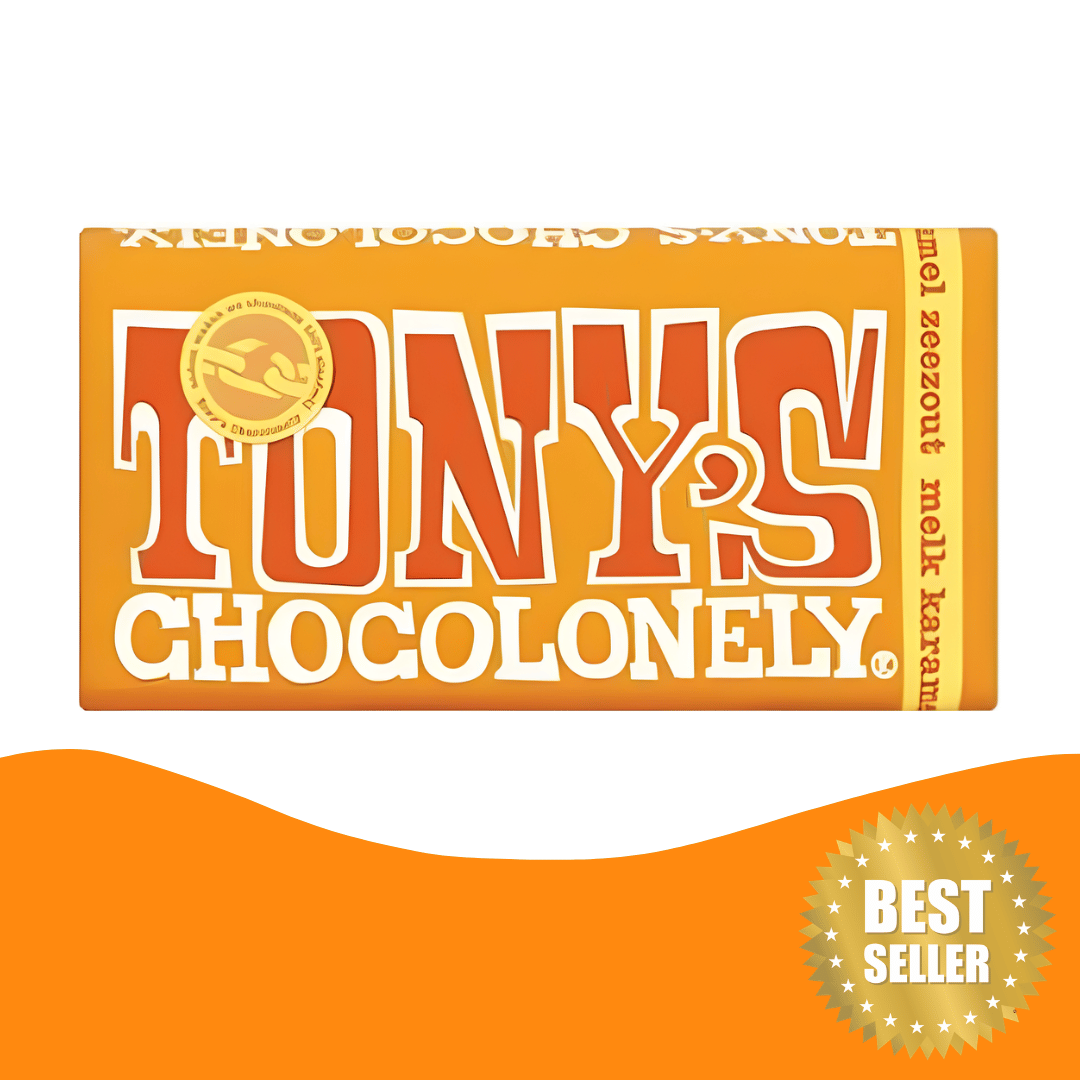 Tony's Chocolonely Caramel Sea Salt Chocolate (180 gram)