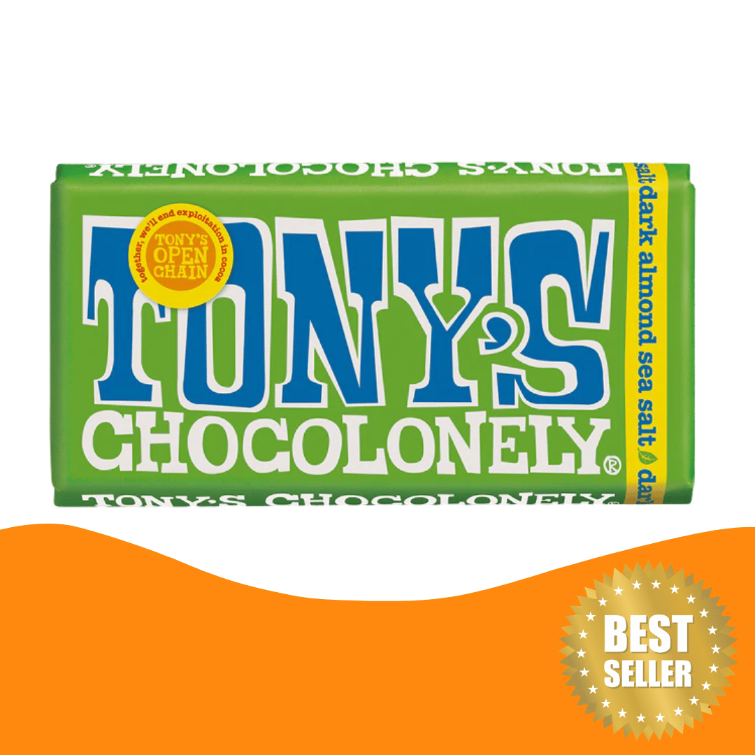 Tony's Chocolonely 杏仁海鹽朱古力（180克）