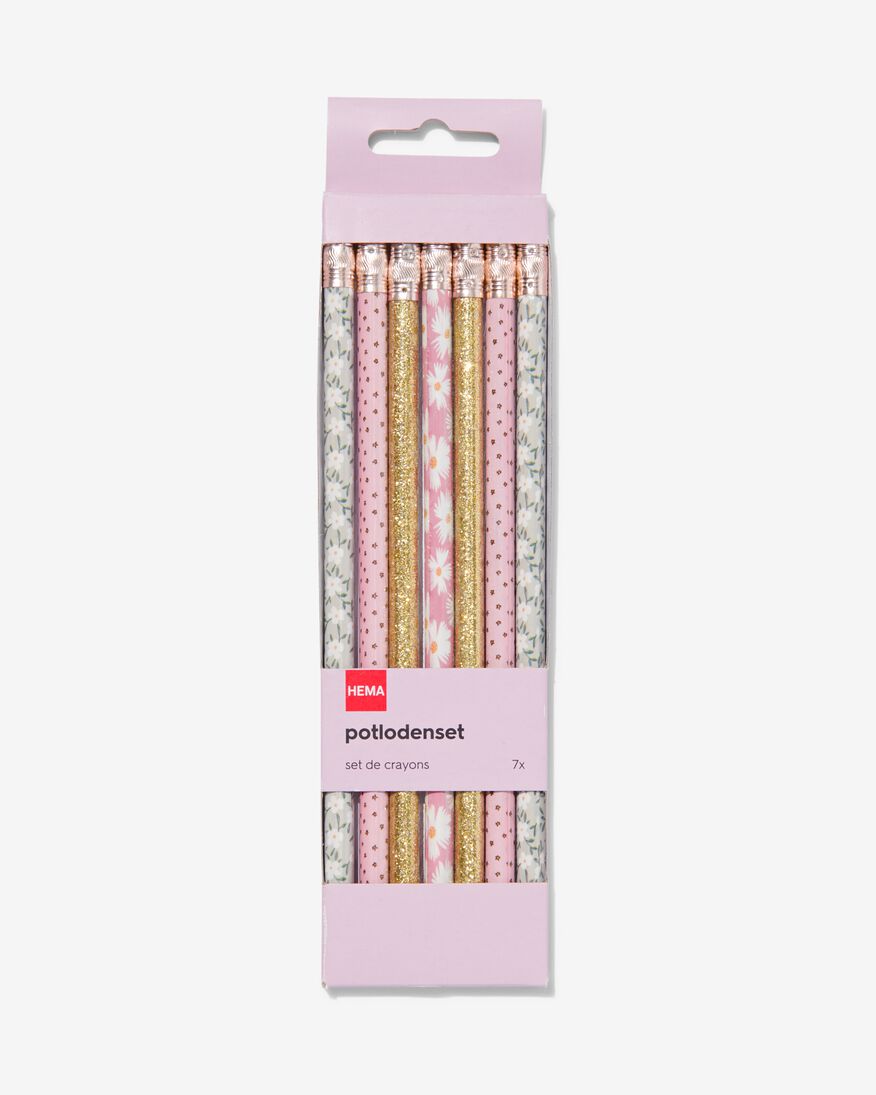 Hema Bloemen Potlodenset van 7 Stuks（花鉛筆套裝 7 件裝）
