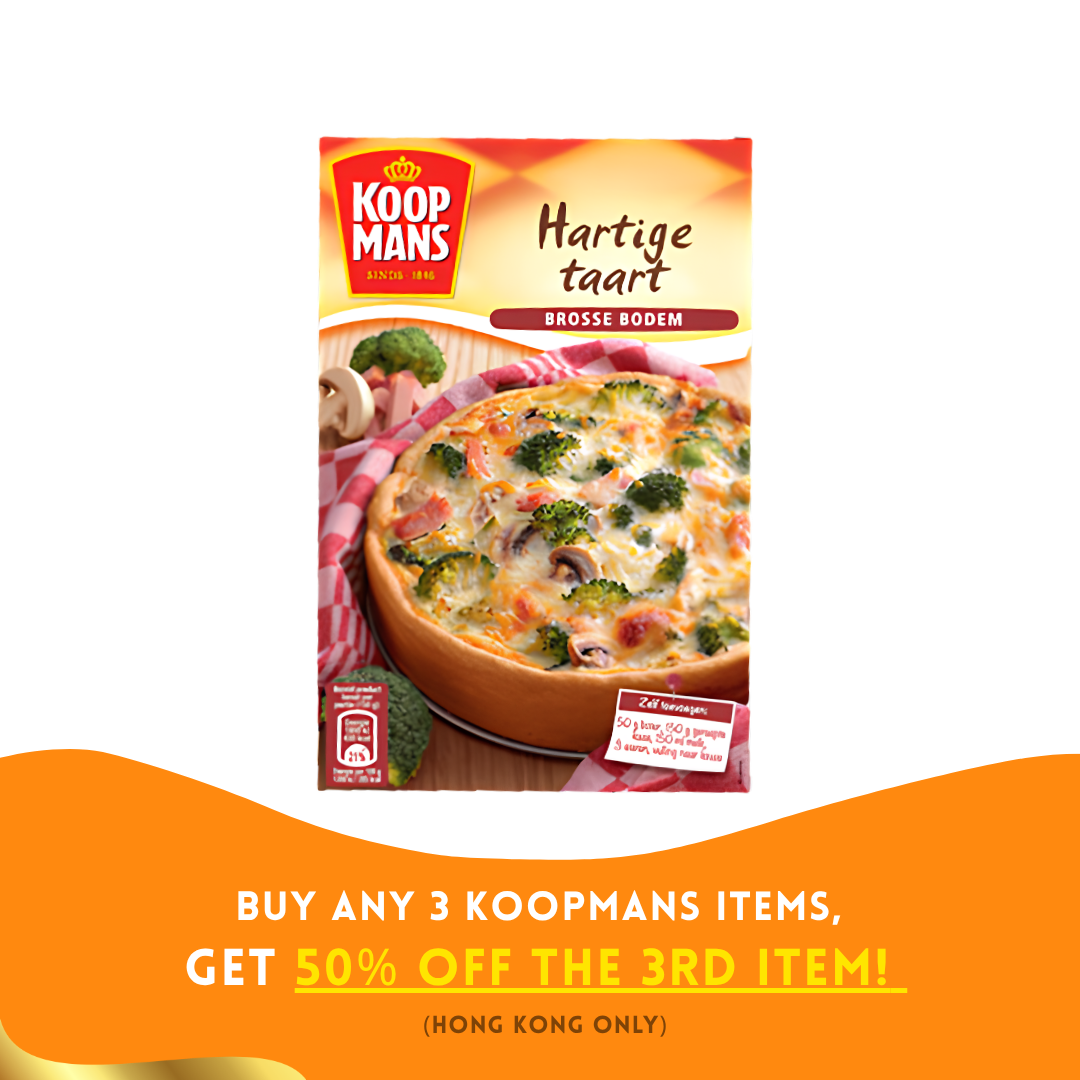Koopmans Hartige Taart (Tart) met sausmix / Mix for savory pie with mix for sauce (260 gram)