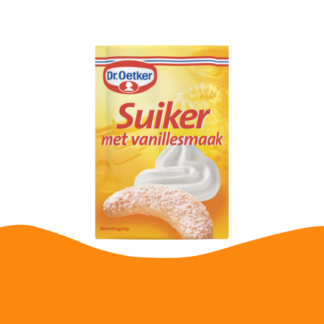 Dr. Oetker Suiker met vanillesmaak/Sugar with vanilla flavour (10 pieces x 8 gram)