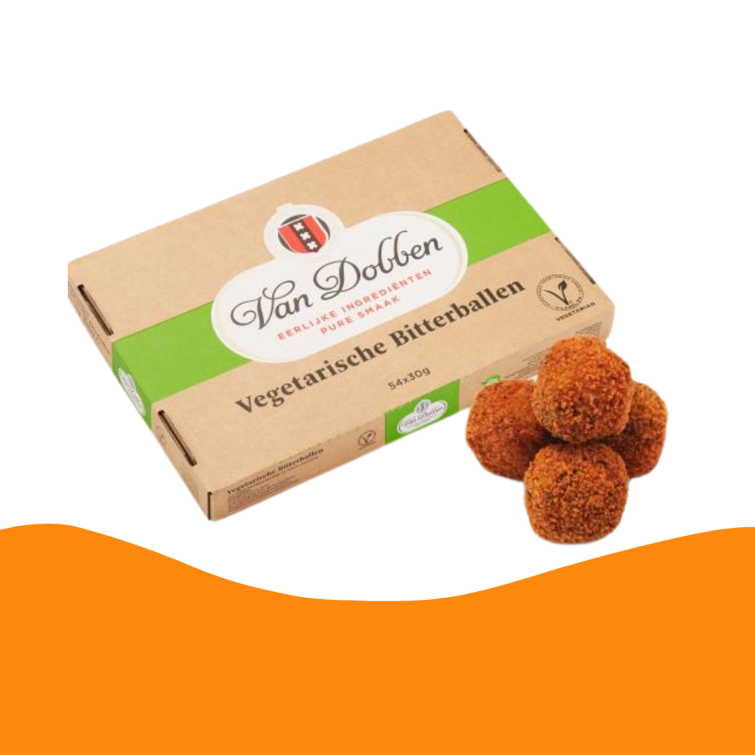 Van Dobben Deep Fryer Vegetarische Bitterballen / 素食苦丸（54 顆，每顆 30 克）