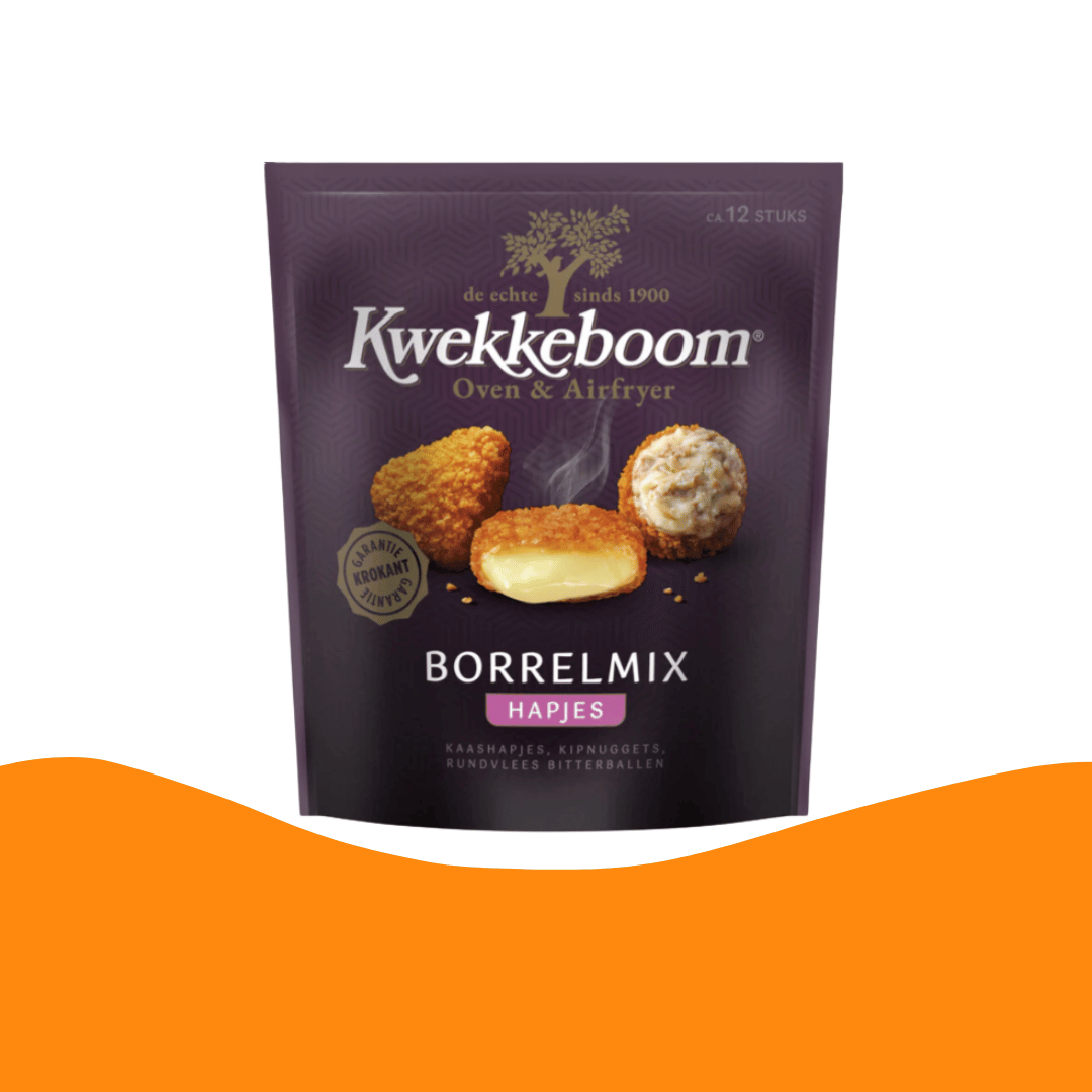Kwekkeboom Borrelmix Hapjes 荷蘭炸肉丸＋炸芝士球 + 炸雞塊 12 件（260 克）｜氣炸鍋小食