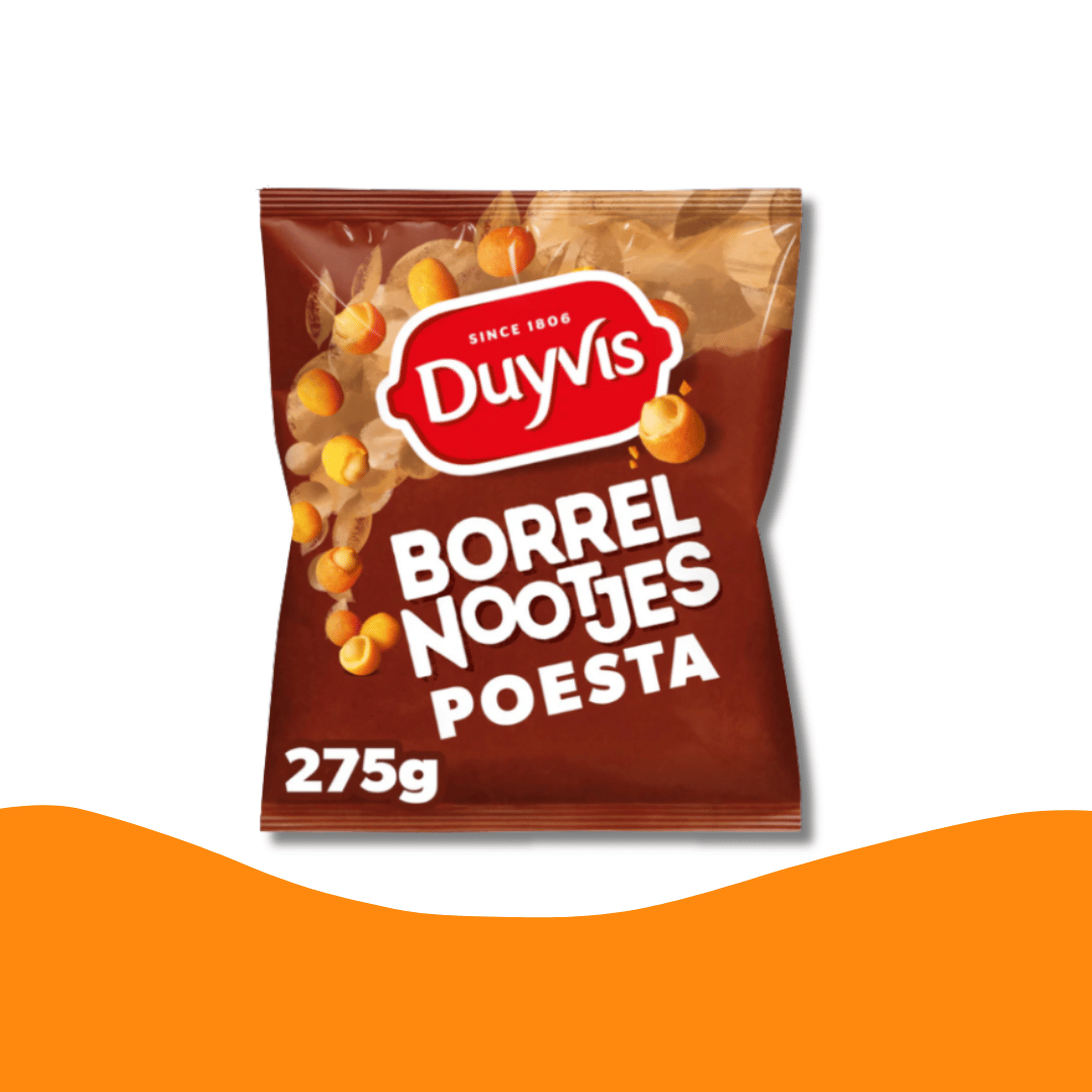 Duyvis Borrelnootjes Poesta 匈牙利風味脆皮花生（275克）