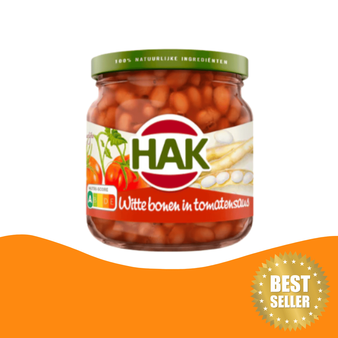 Wittebonen in tomatensaus HAK (185 gram)/White beans in tomato sauce