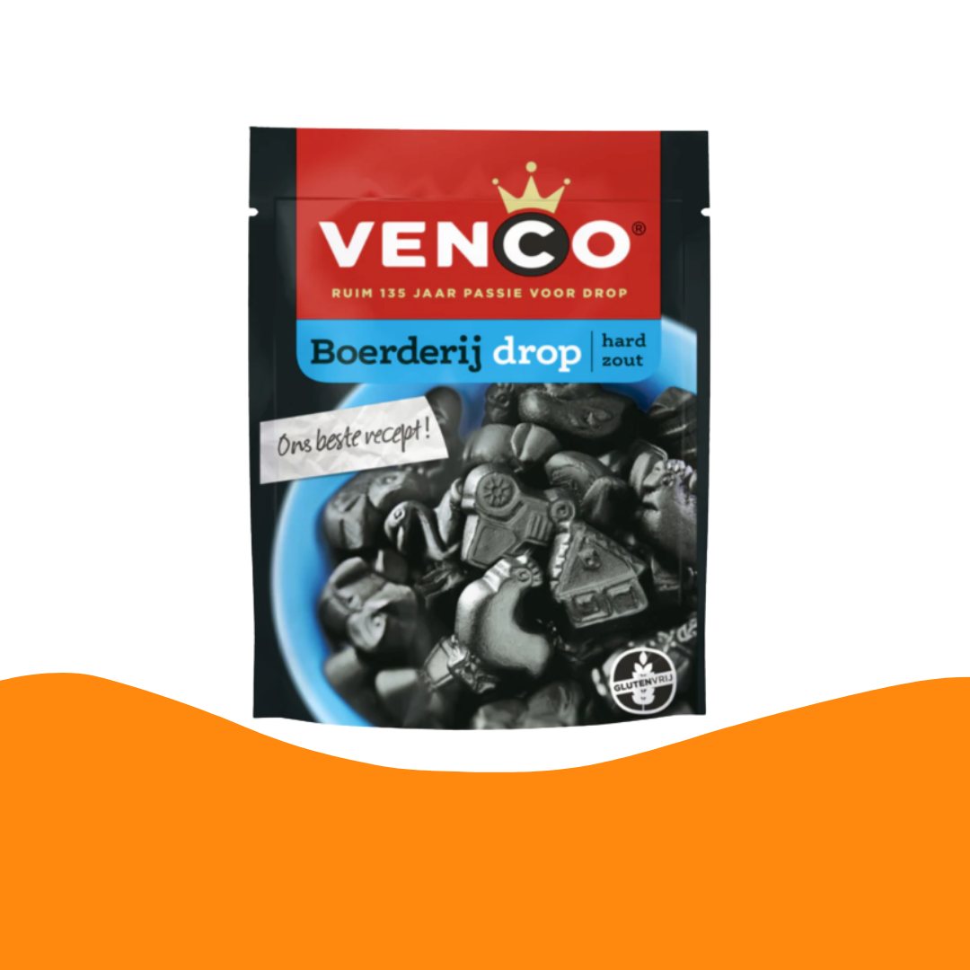 Venco Boerderij Drop 鹹味硬身甘草糖（235克）