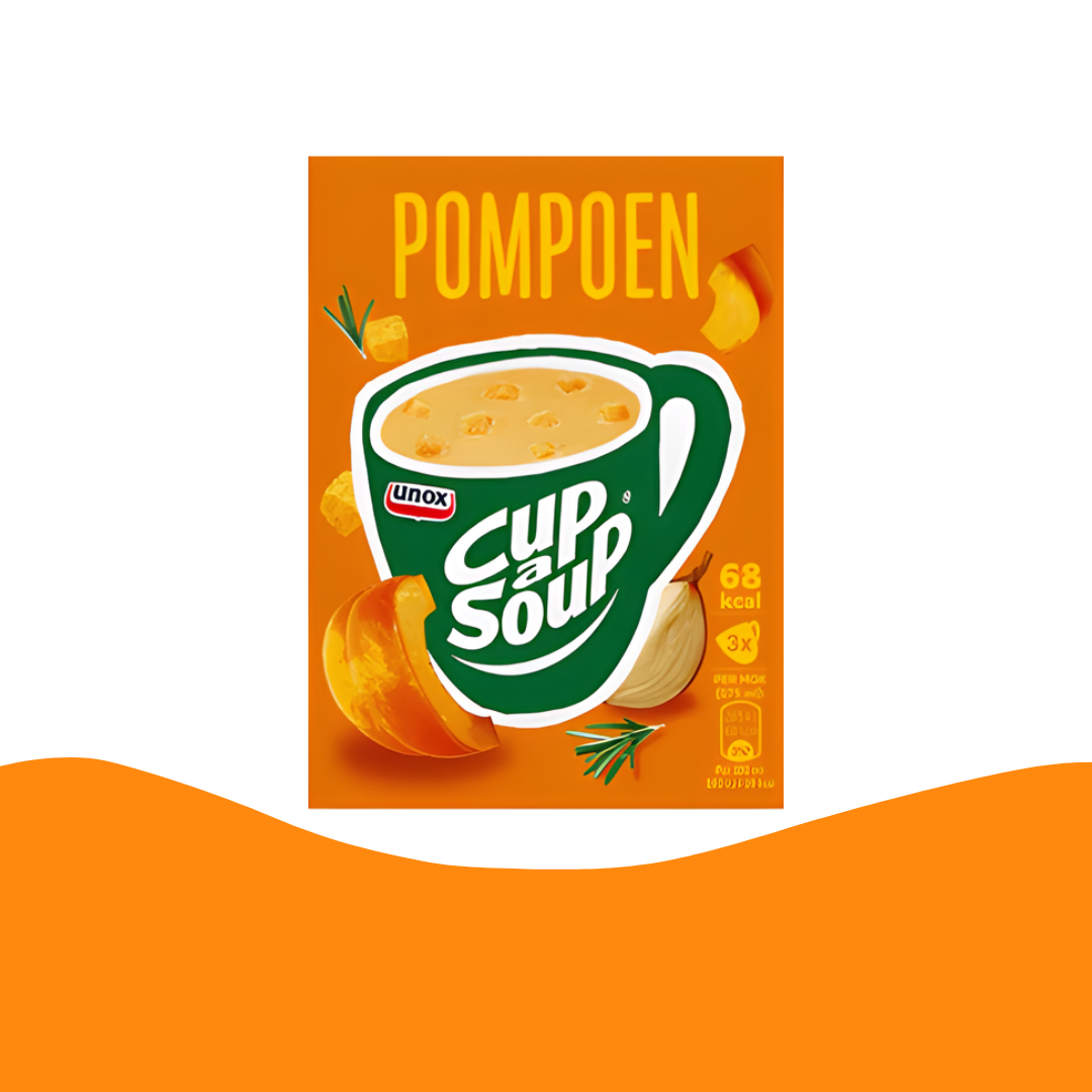 Unox Cup-a-Soup Pompoen 即沖南瓜湯（3包裝 × 每包18克）