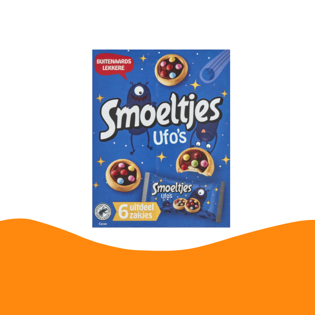 Smoeltjes UFO's（140 克）（6 袋含 2 塊餅乾）