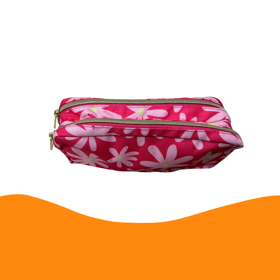 Hema Etui 雙拉鍊不透明花朵