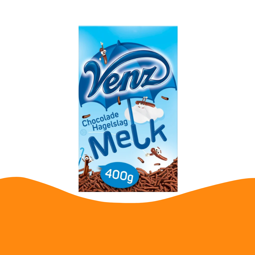 Venz Hagelslag melk/牛奶朱古力碎 / 糖針（400 克）| 荷蘭製造