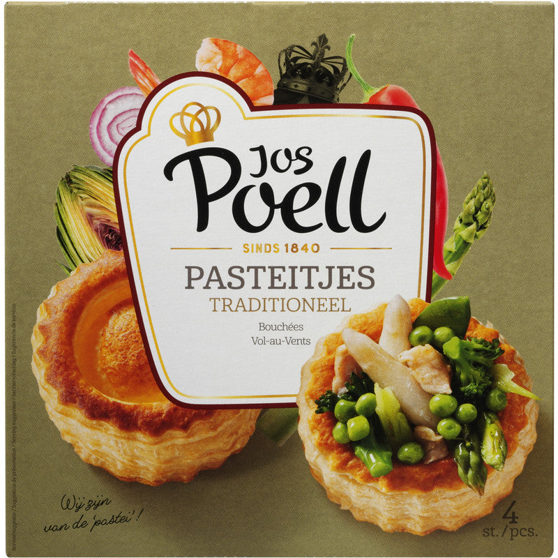 Pasteitjes Jos Poell / 4 stuks 125 gram