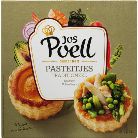 Pasteitjes Jos Poell (vol-au-vent) / 4 stuks 125 gram