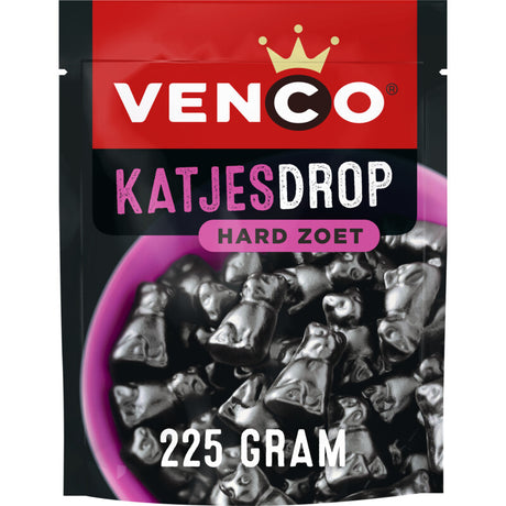 Venco Katjesdrop 荷蘭貓仔硬身甘草糖（235克）