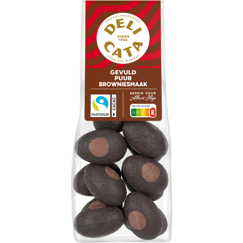 Dark Chocolate Eggs with Brownie Filling 150 gram