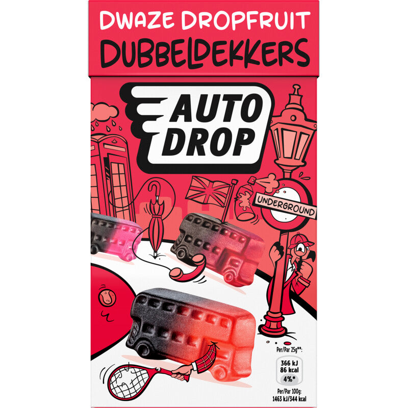 Autodrop Dwaze dropfruit dubbeldekkers (280 gram)