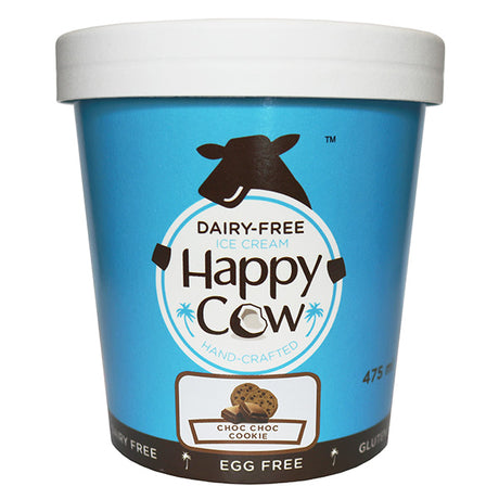 Happy Cow Choc Choc Cookie Dairy-Free Ice Cream - 475 ml