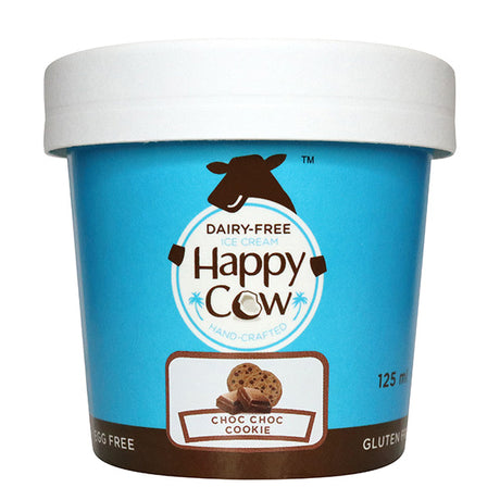 Happy Cow Choc Choc Cookie Dairy-Free Ice Cream - 125 ml