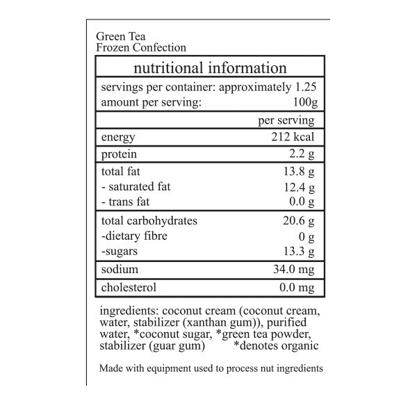 Happy Cow Green Tea Dairy-Free Ice Cream - 125 ml