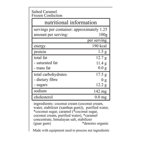 Happy Cow Salted Caramel Swirl Dairy-Free Ice Cream - 125 ml