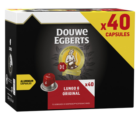 Douwe Egberts Lungo 6 Original Capsule Coffee (40 capsules)