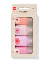 Hema Mini Bloemen Markers set van 4 verschillende kleuren