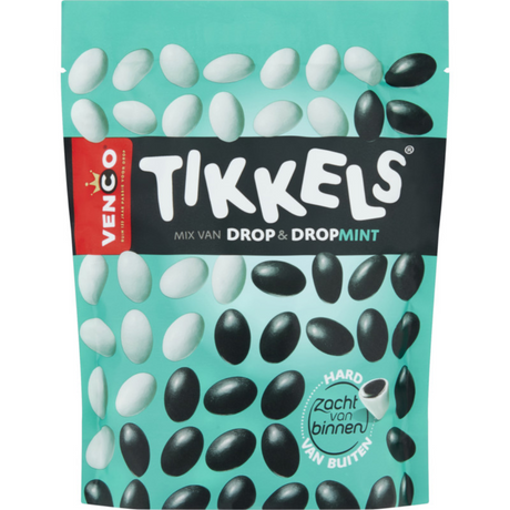 Venco Tikkels Dropmint 甘草薄荷脆皮糖（245克）