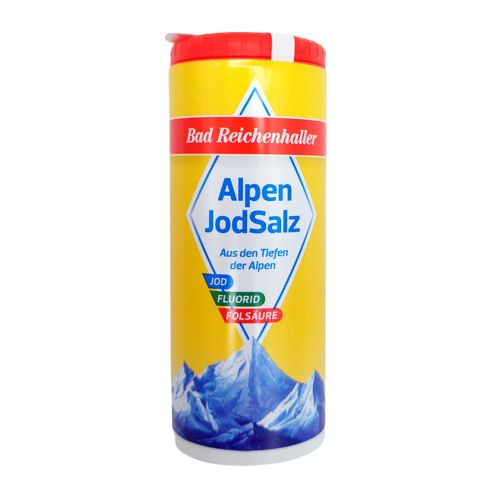 Alpen JodSalz (jodium zout) aus den Tiefen der Alpen（來自阿爾卑斯山深處的碘鹽（125 克）