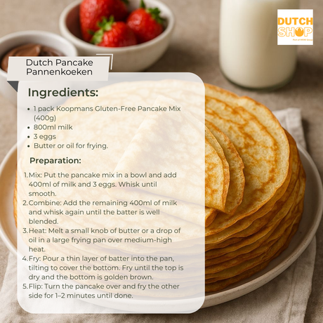 Koopmans Pannenkoeken Glutenvrij 400 克/混合，用於無麩質荷蘭煎餅 (Best Before 15 June 2026)