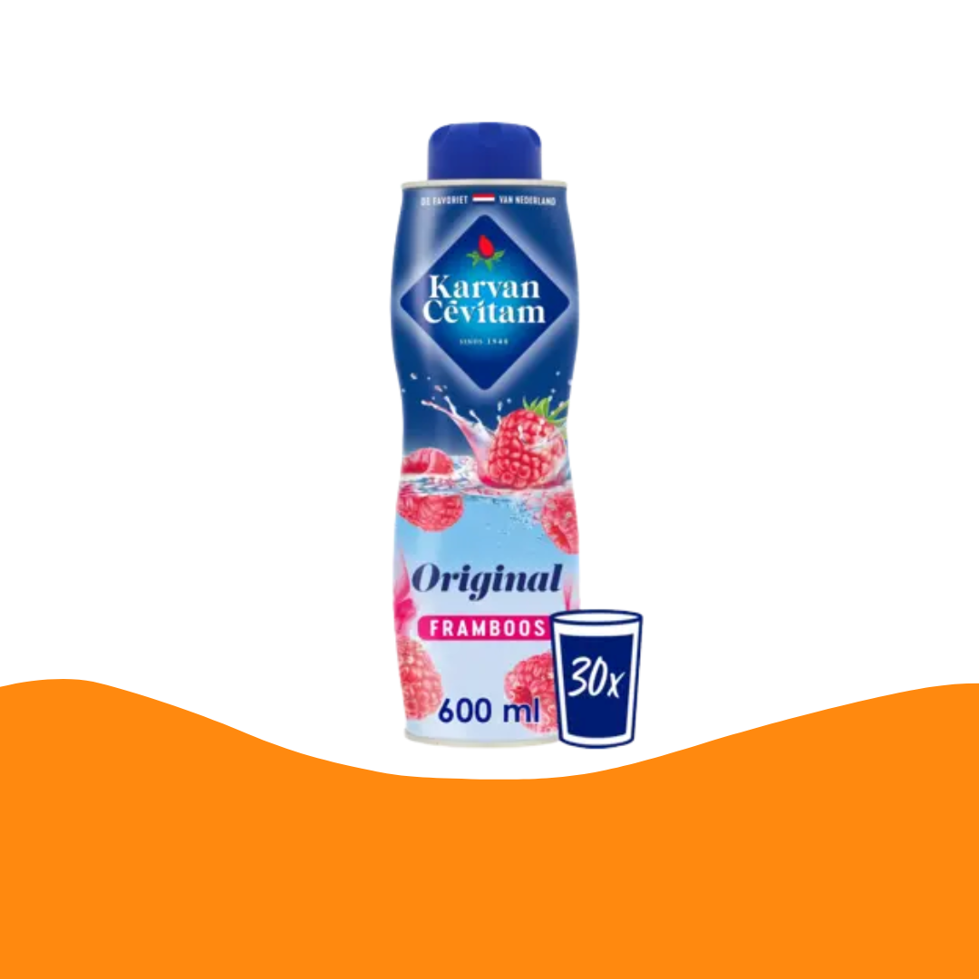 Karvan Cevitam Siroop Original framboos / Drink syrup Original Raspberry flavour (600 ml)