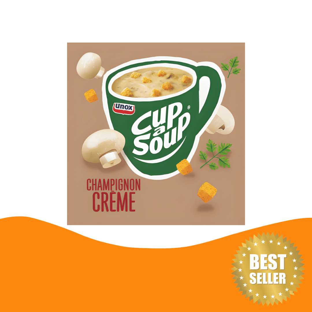 Unox Cup-a-Soup Champignon Crème 即沖蘑菇忌廉湯（10包裝 × 每包17克）