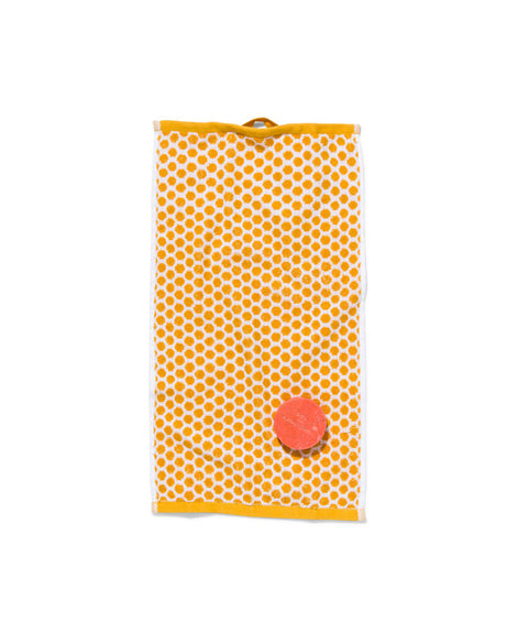 Hema Gastendoek Okergeel met Stippen / 客用毛巾點綴赭色（30 x 55 公分）