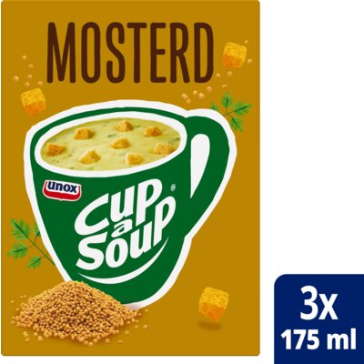 Unox Cup-a-Soup Mosterd 即沖芥末湯（3包裝 × 每包20克）