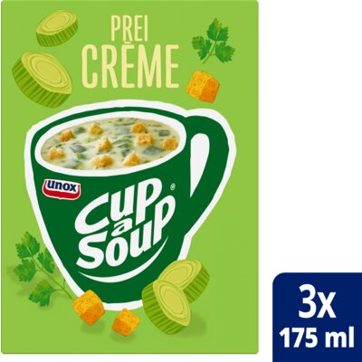 Unox Cup-a-Soup Prei Crème 即沖青蔥忌廉湯（3包裝 × 每包16克）